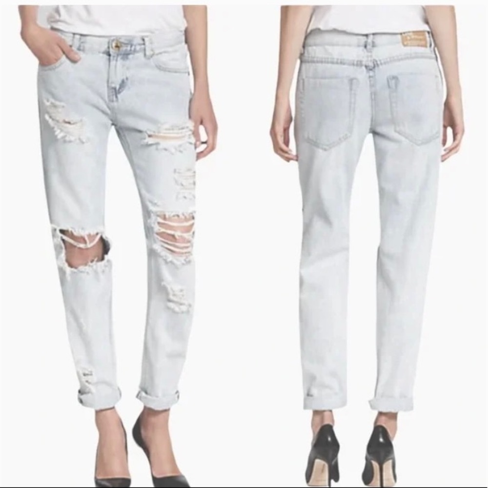 One x One Teaspoon The Awesome Baggies Distress Women's Jeans - Size 28